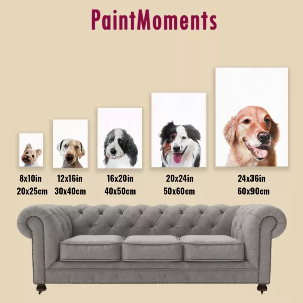 Custom Hand-Painted Pet Portrait (One or Multiple Photos merged) - Image 2